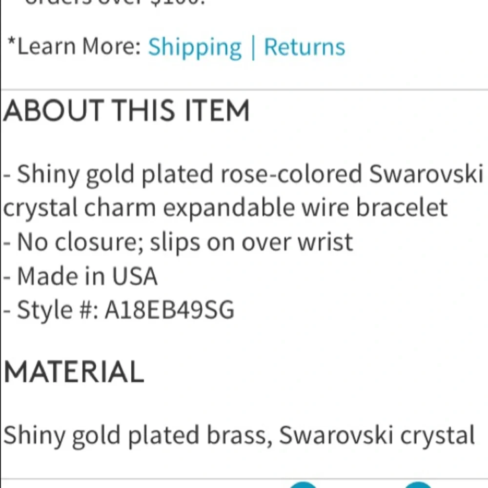 crystal bracelet